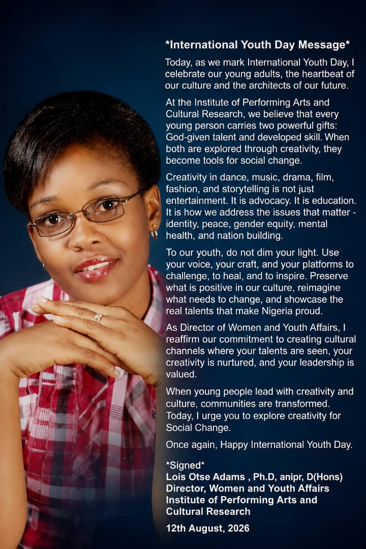 Featured IPACR update featuring Dr Lois Otse Adams